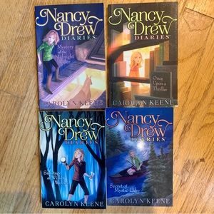 Set of 4 THE NANCY DREW DIARIES Books 3, 4, 5, 6 by Carolyn Keene Young Mystery